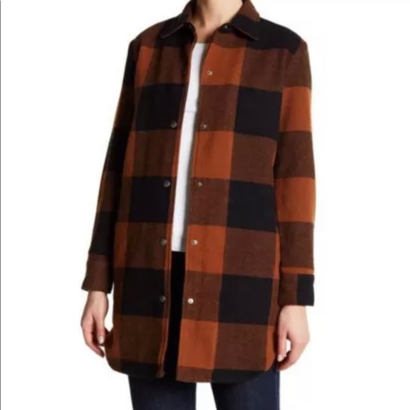 Bb Dakota Eldridge Plaid Shirt Jacket 